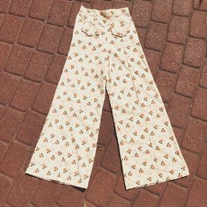 Vtg 1970s Bell Bottom Pants